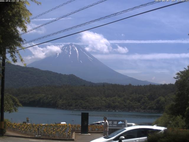 西湖からの富士山