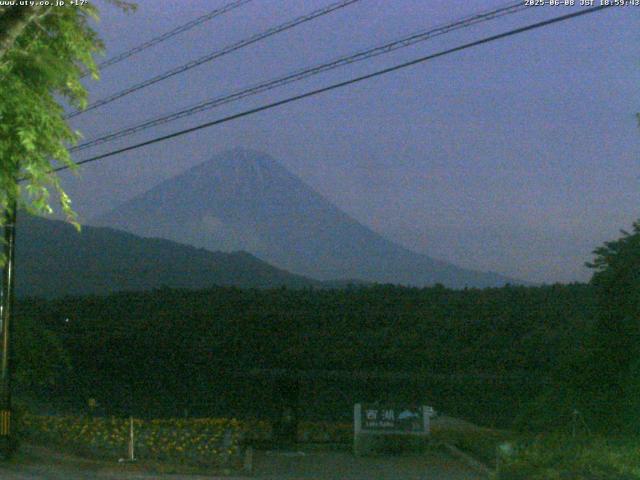 西湖からの富士山