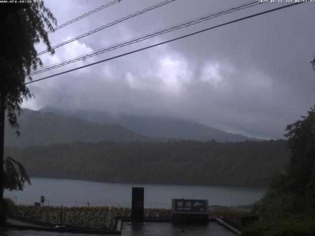 西湖からの富士山
