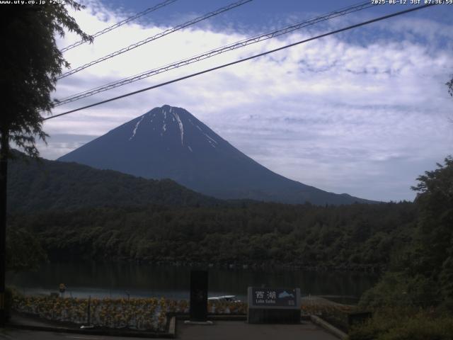 西湖からの富士山