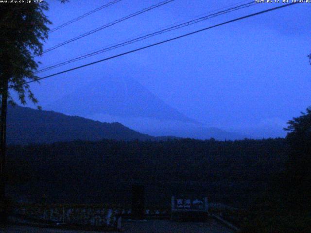 西湖からの富士山
