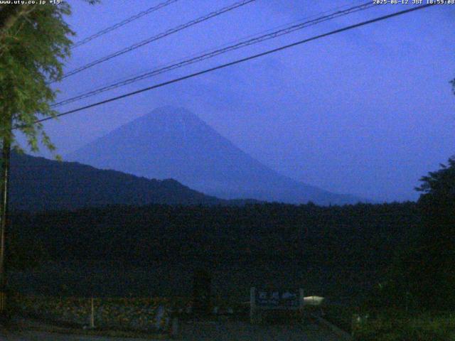 西湖からの富士山
