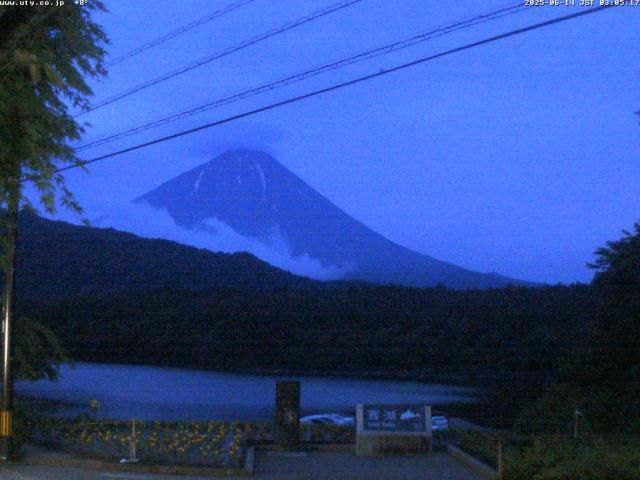西湖からの富士山