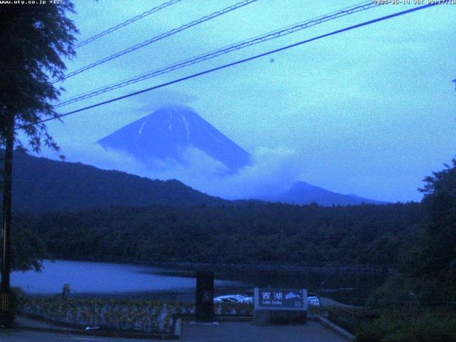 西湖からの富士山