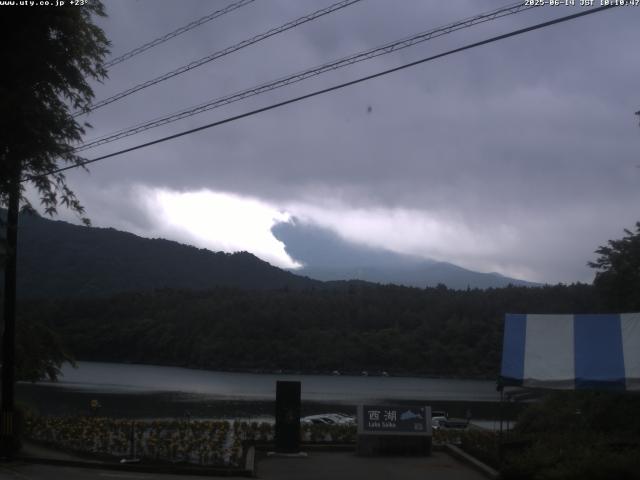 西湖からの富士山