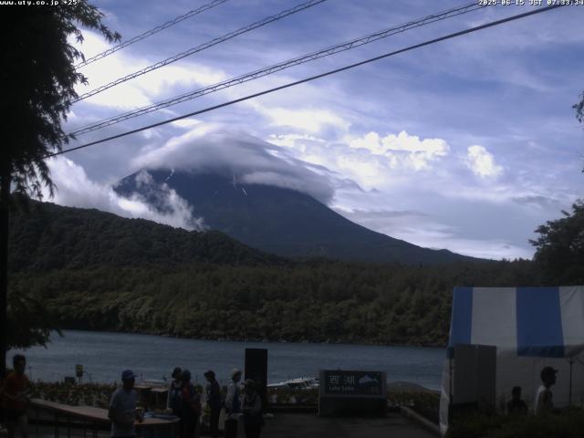 西湖からの富士山