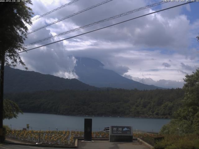 西湖からの富士山