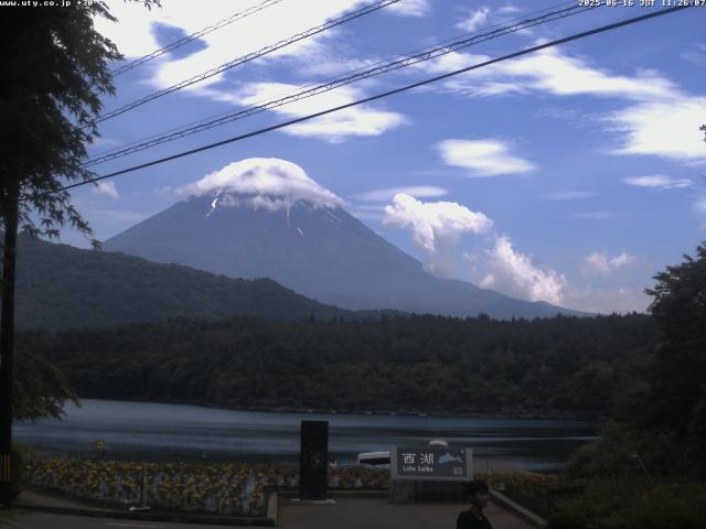 西湖からの富士山