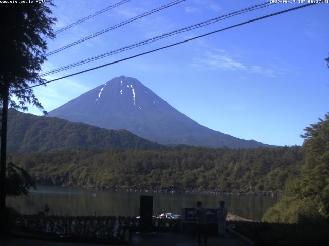 西湖からの富士山