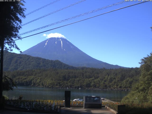 西湖からの富士山