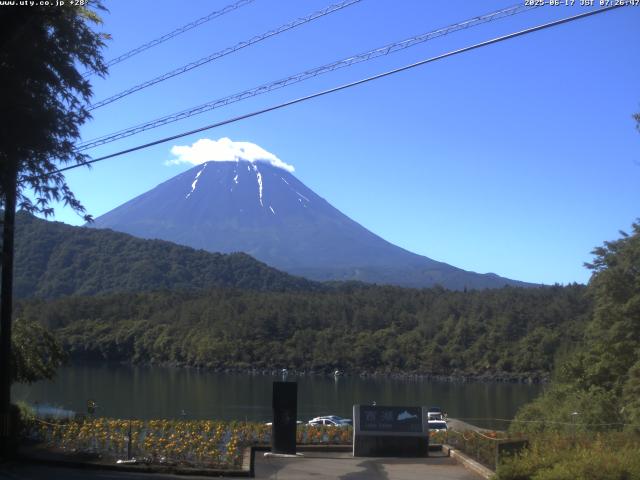 西湖からの富士山