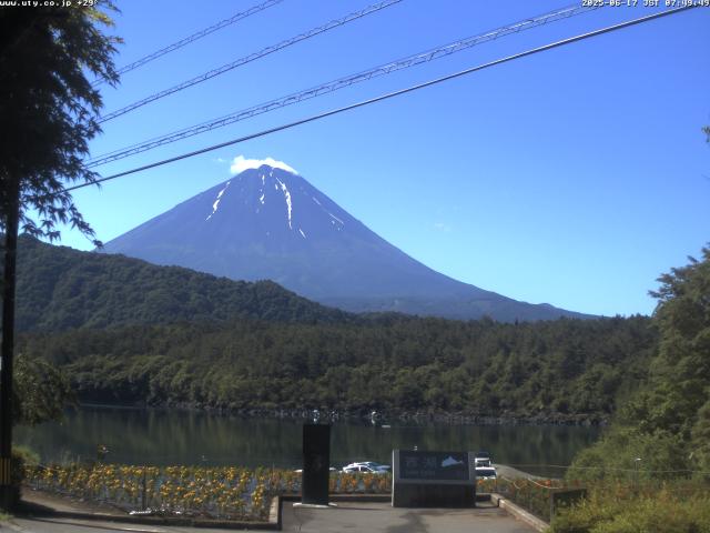 西湖からの富士山