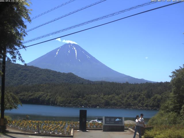 西湖からの富士山