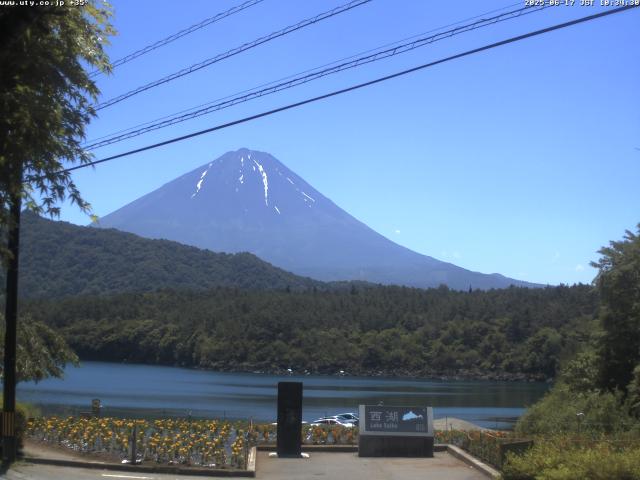 西湖からの富士山