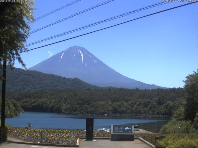 西湖からの富士山