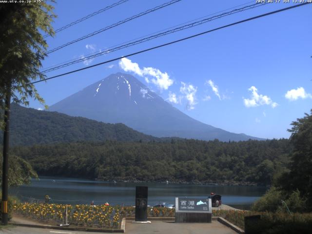 西湖からの富士山
