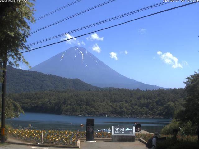 西湖からの富士山