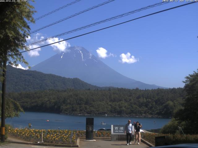 西湖からの富士山