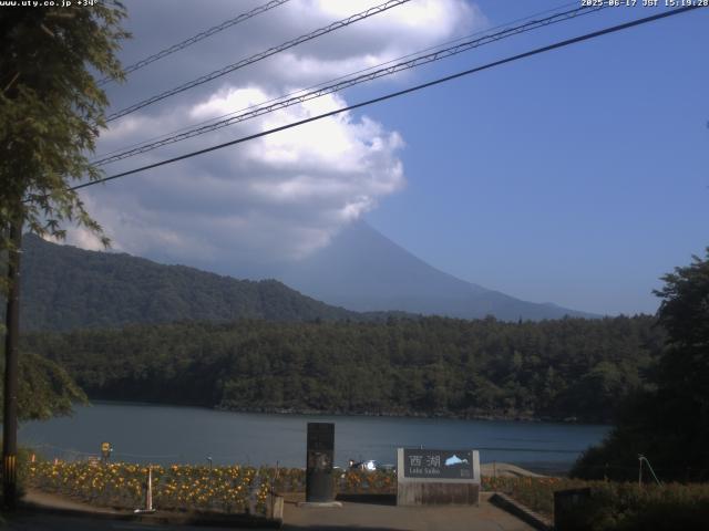 西湖からの富士山
