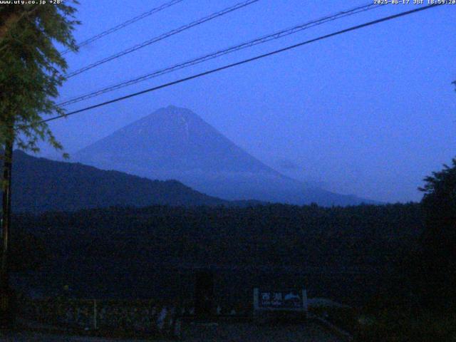 西湖からの富士山