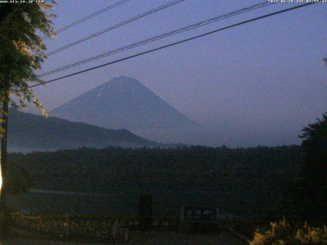 西湖からの富士山