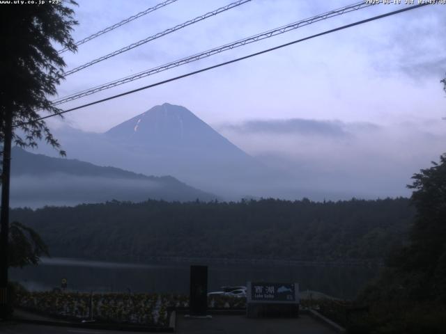西湖からの富士山