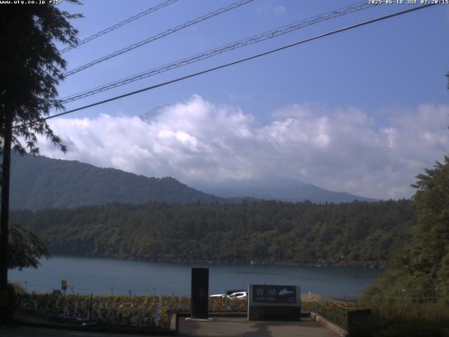 西湖からの富士山