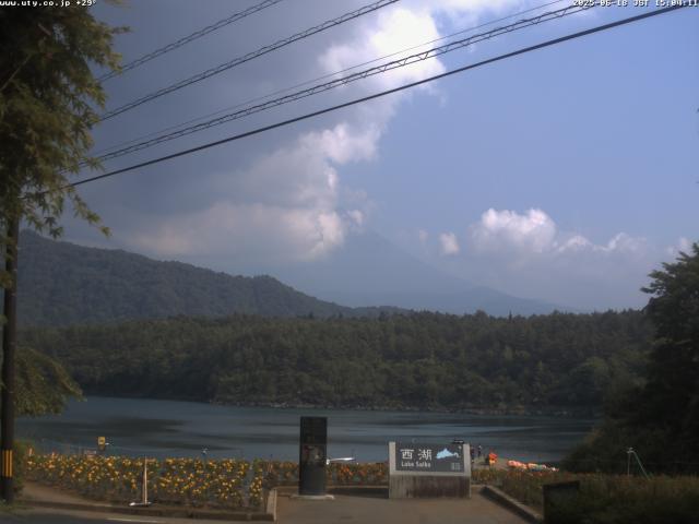 西湖からの富士山