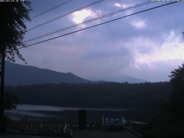 西湖からの富士山