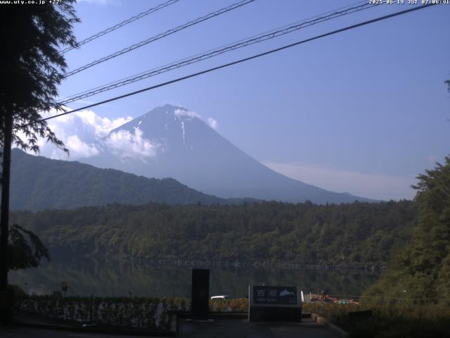 西湖からの富士山