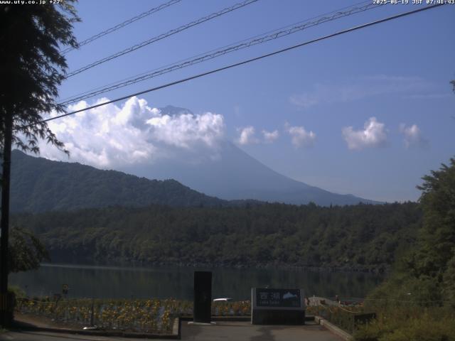 西湖からの富士山