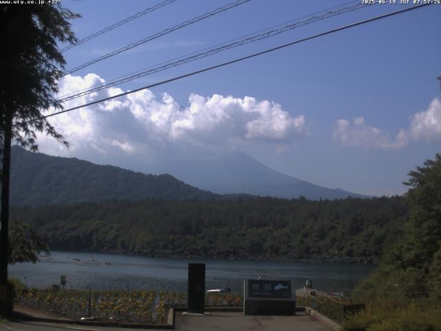 西湖からの富士山