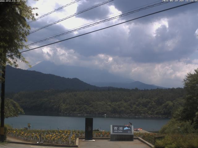 西湖からの富士山