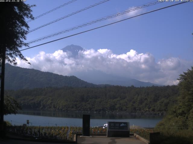 西湖からの富士山