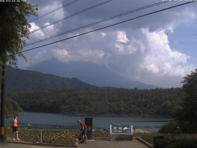 西湖からの富士山