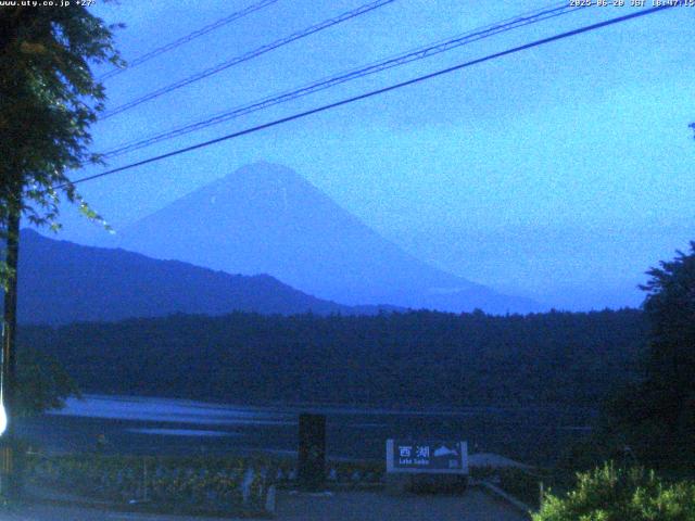 西湖からの富士山