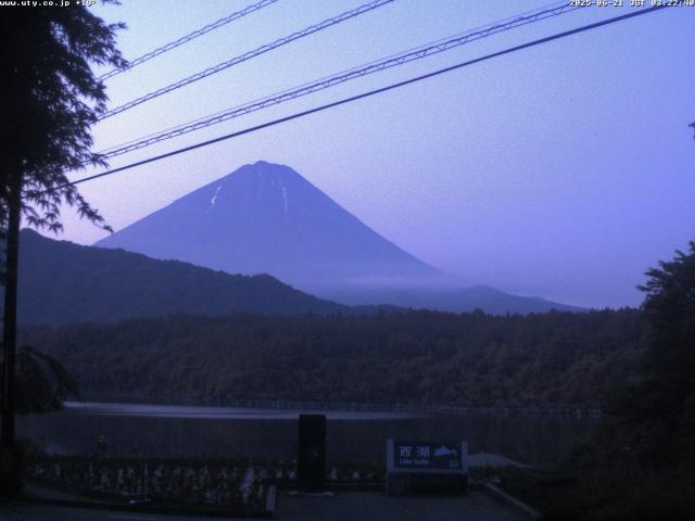 西湖からの富士山