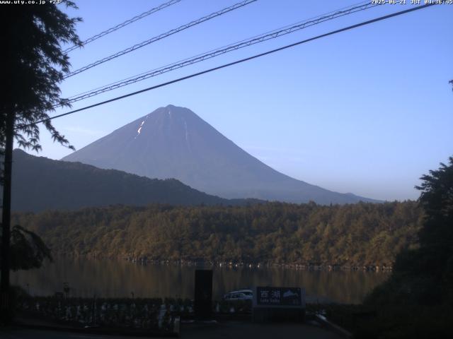 西湖からの富士山