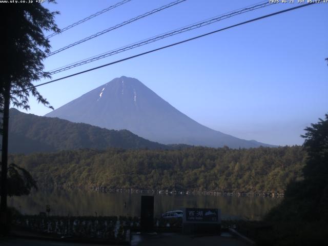 西湖からの富士山