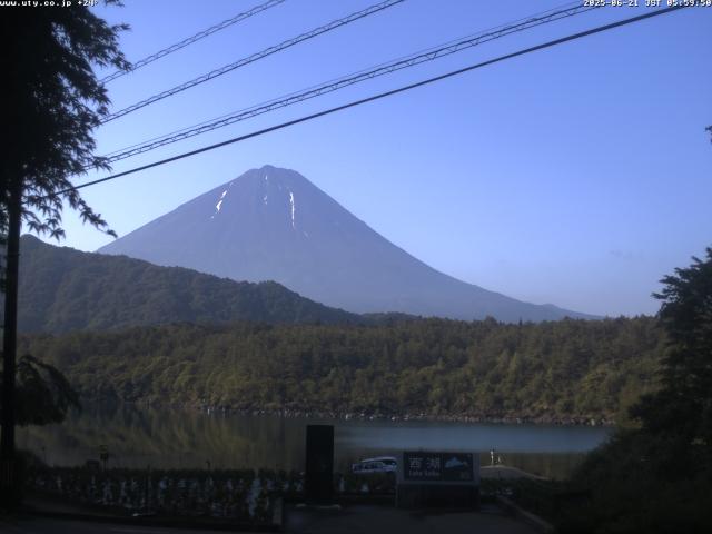 西湖からの富士山