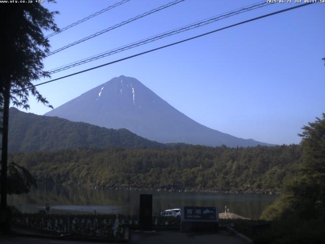 西湖からの富士山