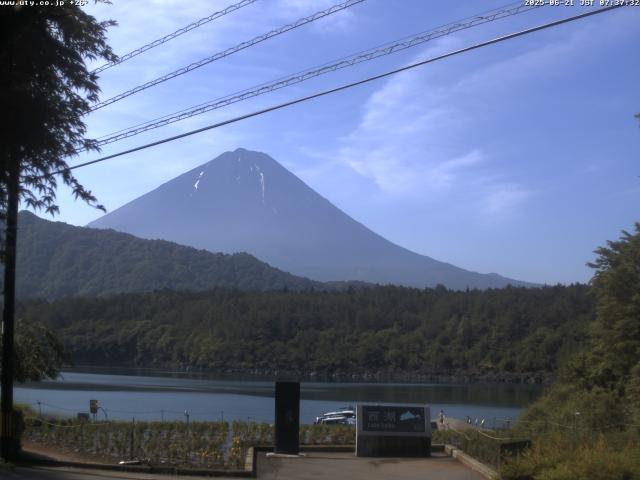 西湖からの富士山
