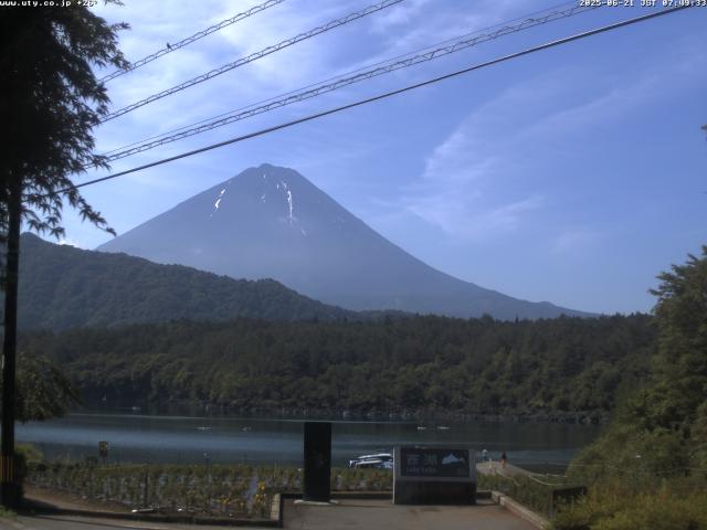 西湖からの富士山