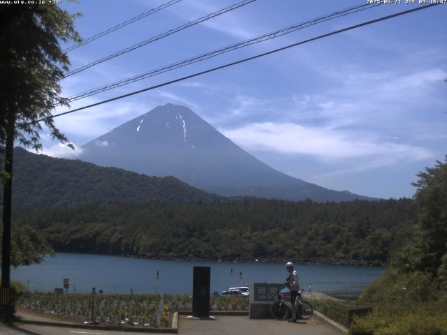 西湖からの富士山