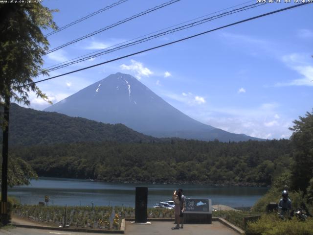 西湖からの富士山