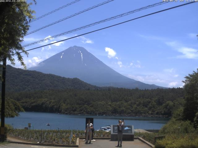 西湖からの富士山