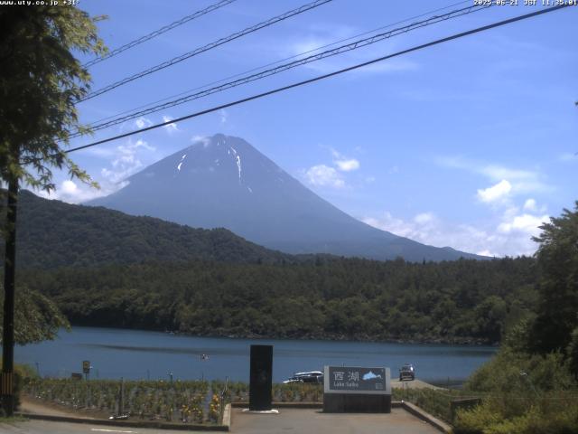 西湖からの富士山