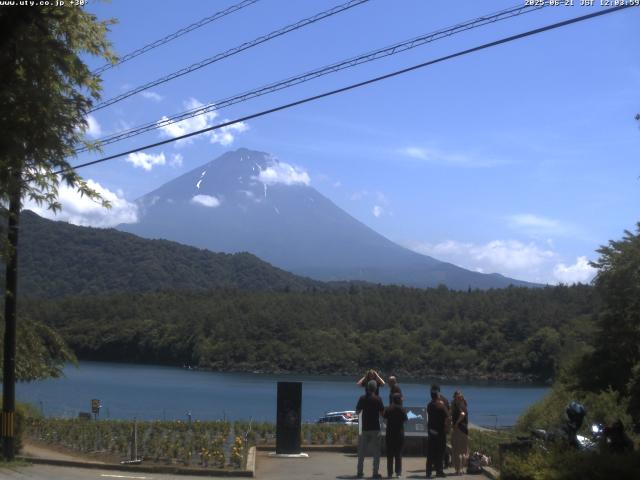西湖からの富士山