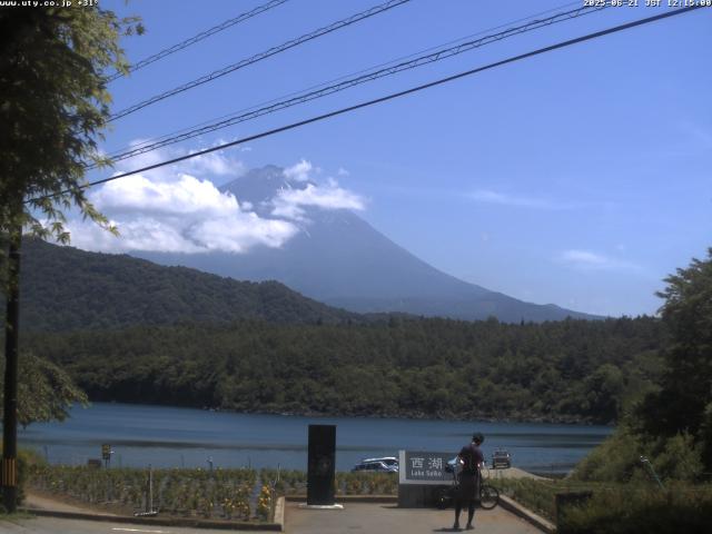 西湖からの富士山