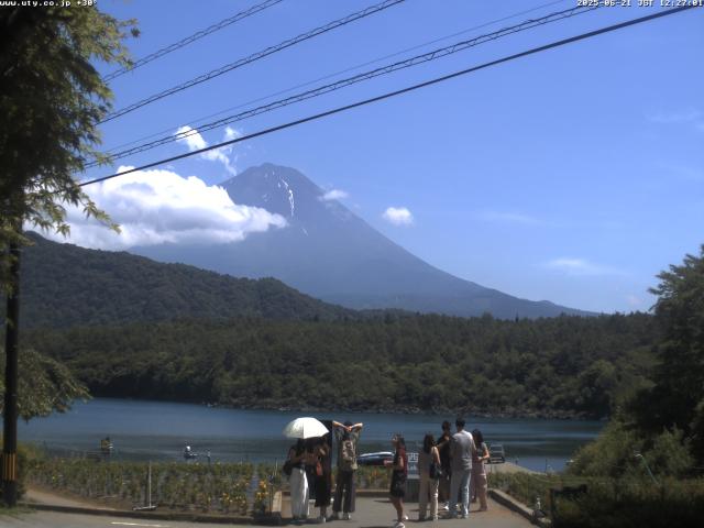 西湖からの富士山